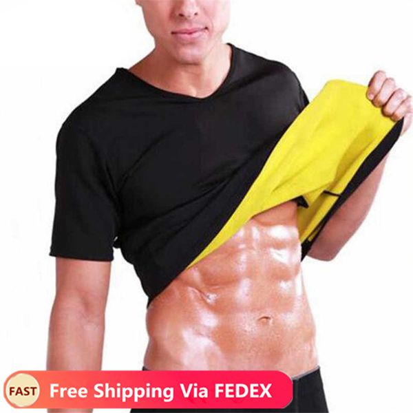 

горячие продажи плюс размер s-xxxl мужчины неопрен shaperwear талия traine сауна пот жилет body shaper cincher корсет футболки для похудения