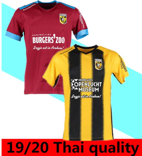 

19 20 sbv vitesse арнем трикотажных изделий футбола дом расстояния 2019 2020 maillots нох дико матавж базуры брайан linssen футбольные рубаш, Black;yellow