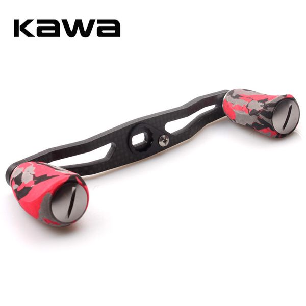 

kawa fishing reel handle carbon fiber with eva knob, 8*5mm hole size, 120mm length suit for abu and daiwa reel, fishing rocker