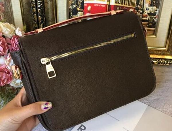 

luxury classic messenger bag leather women's handbag pochette metis totes designer handbag purse shoulder bags crossbody bags m40780