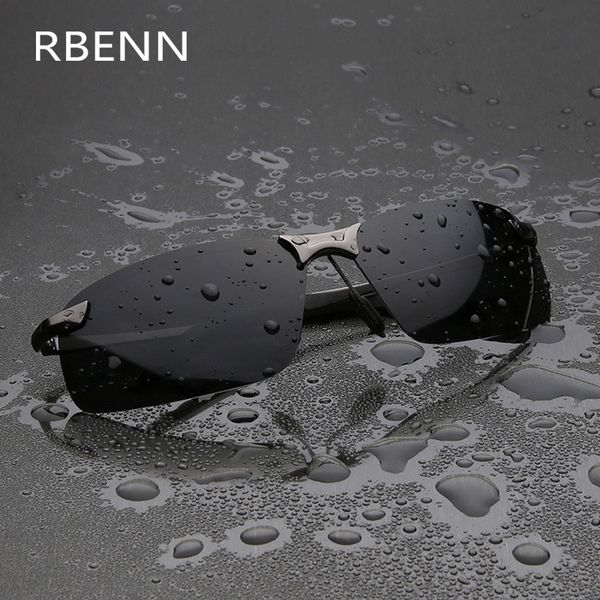 

rbenn classic sports polarized sunglasses men brand designer vintage driving sun glasses for male mirrored shade uv400 gafas, White;black