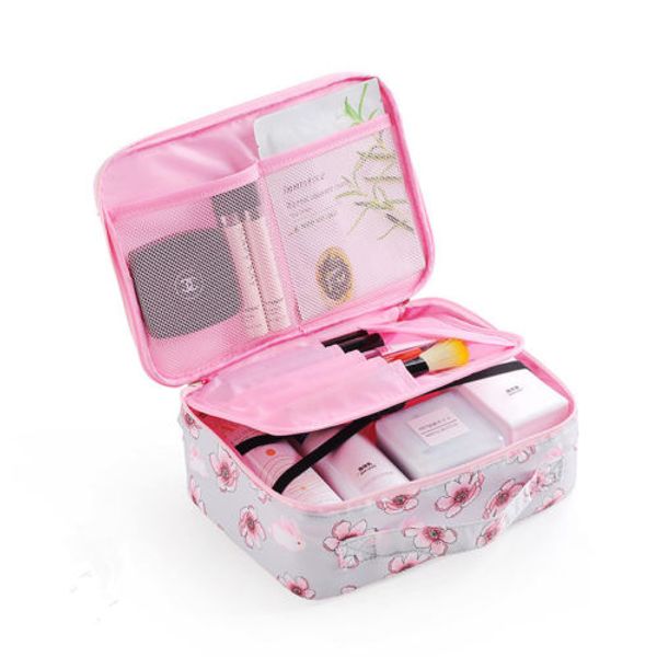 

new women multifunction travel cosmetic bag makeup case pouch toiletry organizer zipper travelling overnight stay bag
