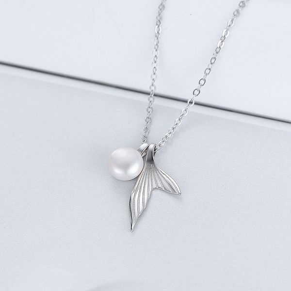 

Diy creative fa hion fi htail bar clavicle chain, Silver