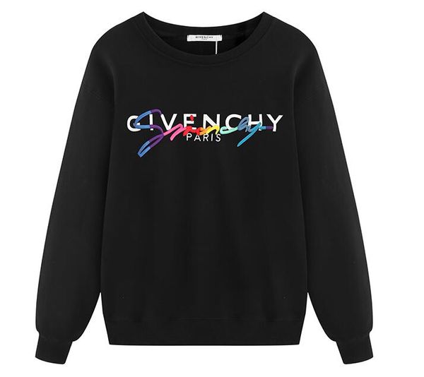 

19ss-2# winter europe paris american stars fashion men sweatshirt women hoodies jumpers, Black