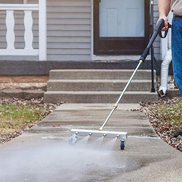 

4 nozzles 1/4" qc high pressure car chassis water broom under auto washer with two rods with/without bar