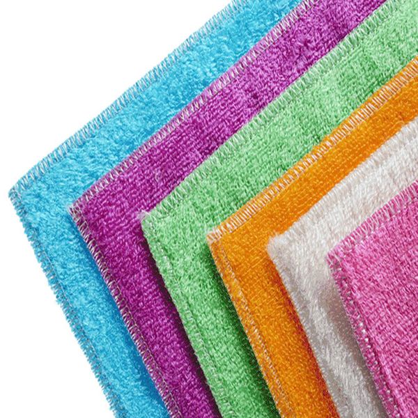 

selling new bamboo fiber dishcloth washing kitchen tool anti grease dish washing towel large car cleaning rags ing