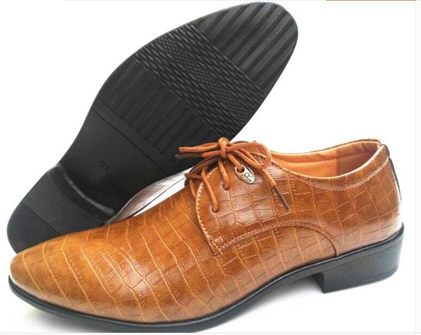 

men's shoes in spring and autumn low heel pointed end @2098, Black