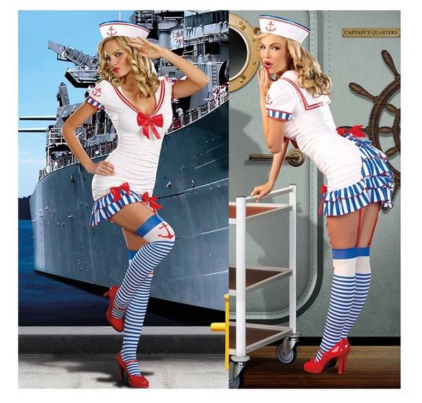 

new sailor suit navy suit underwear bar performance costumes costumes & cosplay interesting uniform temptation, Black