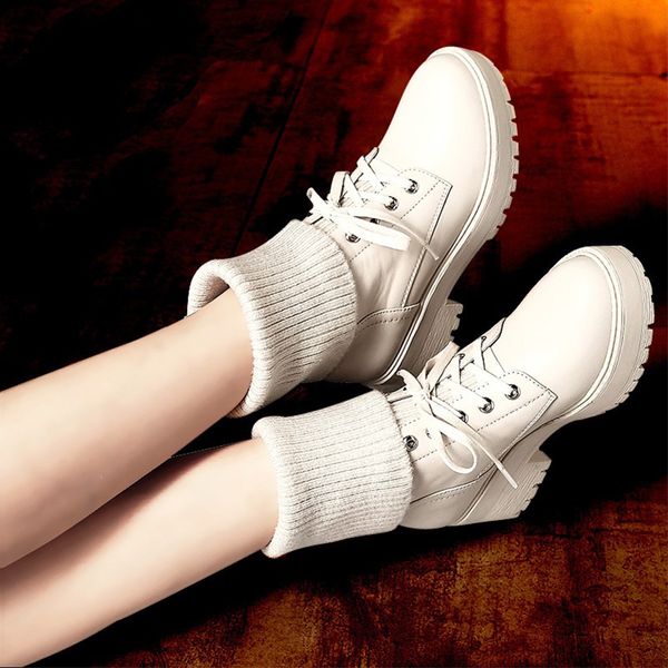 

leather snow boots 2019 new winter boots women fashion warm fur western cowboy women suede black white ankle