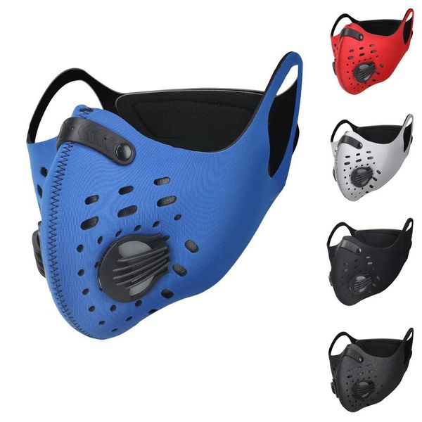 

activated carbon dust mask dustproof windproof anti-fog mask for cycling running, Black