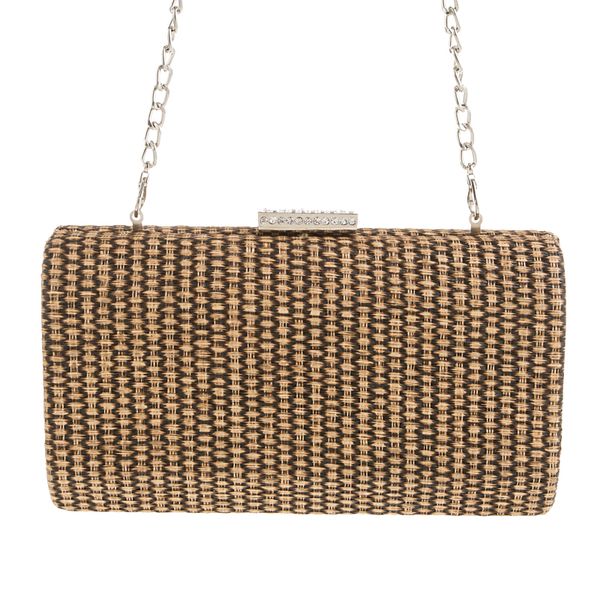 

cross-border foreign trade women's bag fall 2019 pu single-side woven clutch stretch and width dinner bag one-shoulder crossbody