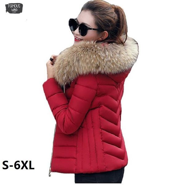 

jacket female winter jacket hooded women fashion plus size warm winter jacket lady park womens winter coats, Black