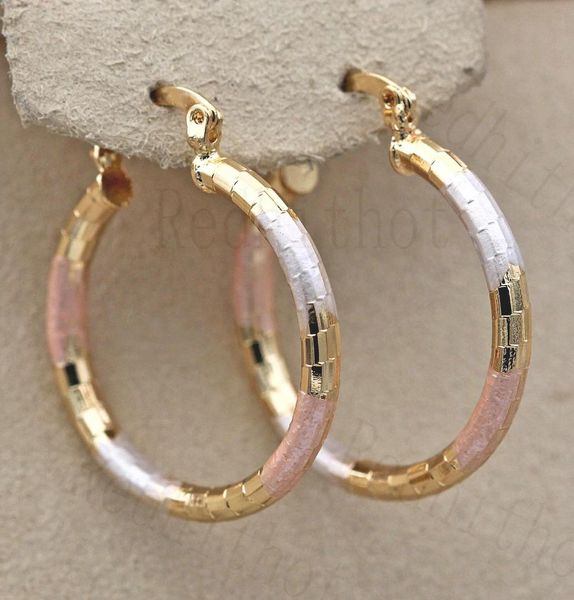 

new statement large hoop earrings for women gold color round earring luxury jewelry for wedding anniversary gift, Golden;silver