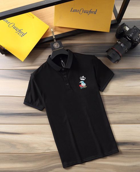 

2019 ss crime stripe t-shirt summer fashion embroidery design t-shirt short sleeve jacket clothes 100% cotton ~#xs2, Gray