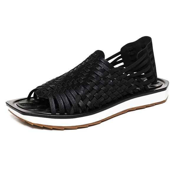 

sandals men's fashion 2020 new summer personalized korean antiskid beach shoes fashion trend sports leisure woven shoes
