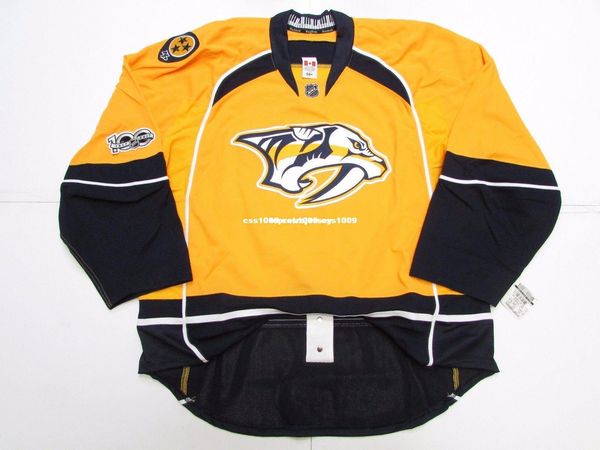 

custom nashville predators home 100th anniversary jersey stitch add any number any name mens hockey jersey xs-6xl, Black;red