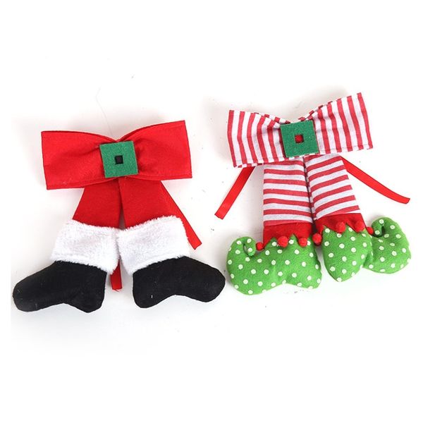 

christmas bow decoration red elf home decoration christmas children gift