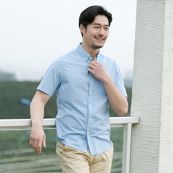 

2020 new arrival fashion summer youth men stripe 100%pure cotton thin short sleeved casual shirts plus size mxl2xl3xl4xl5xl6xl, White;black