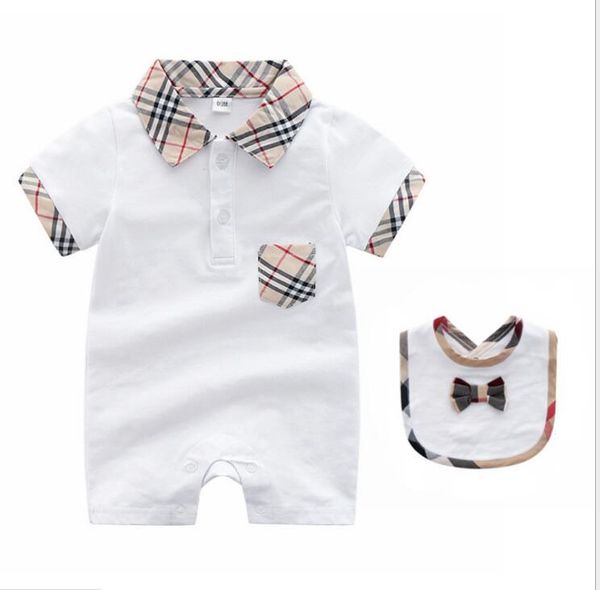 

Baby Onesies Summer Short Sleeve Newborn Clothes 0-3 Months Dark Button Baby Clothes Set Cotton Thin