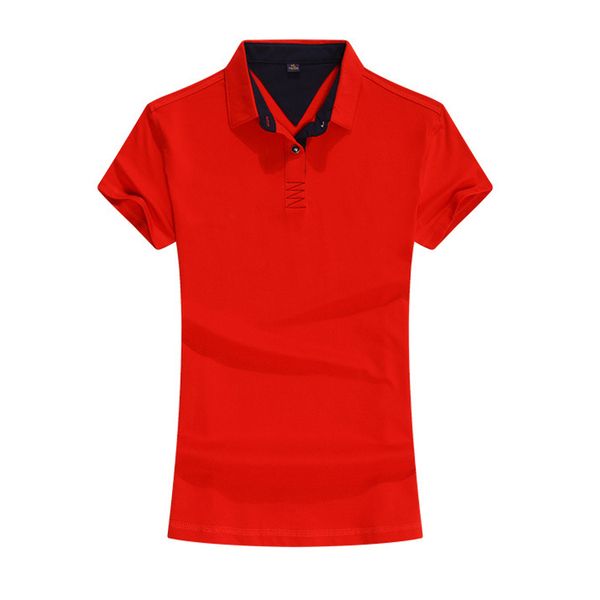 

women's polos 8colors asian size 2021 summer 95% cotton fashion shirts women casual short sleeves slim female, White