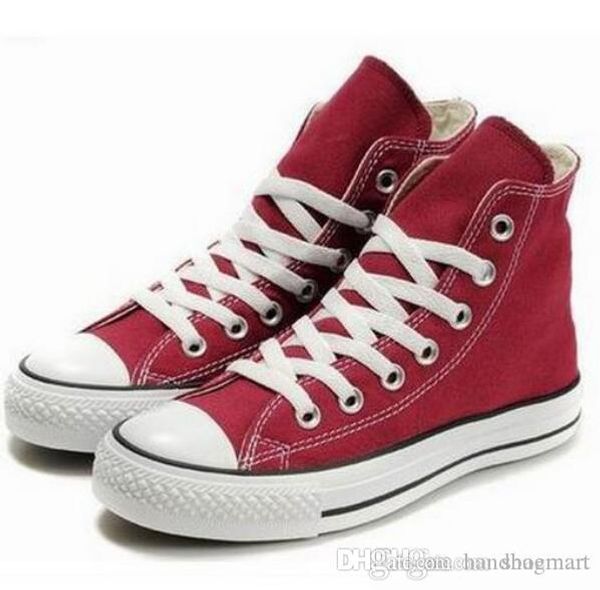 

brand new 15 colors all size 35-46 high sports stars low r classic canvas shoe sneakers men's women's casual shoes, Black