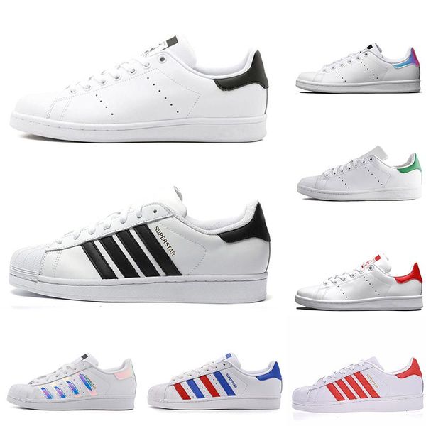 

r og superstar stan smith men women casual shoes green black white blue red pink silver mens fashion leather shoe flats sneakers 36-45