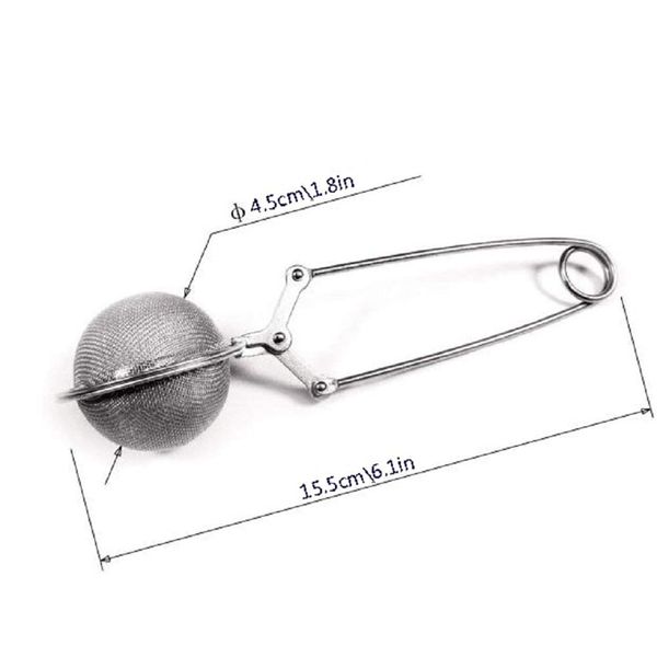 

snap ball filter with handle (3 pieces), stainless steel filter for bulk tea and sweet spices, seasoning ball with handle tea strainers