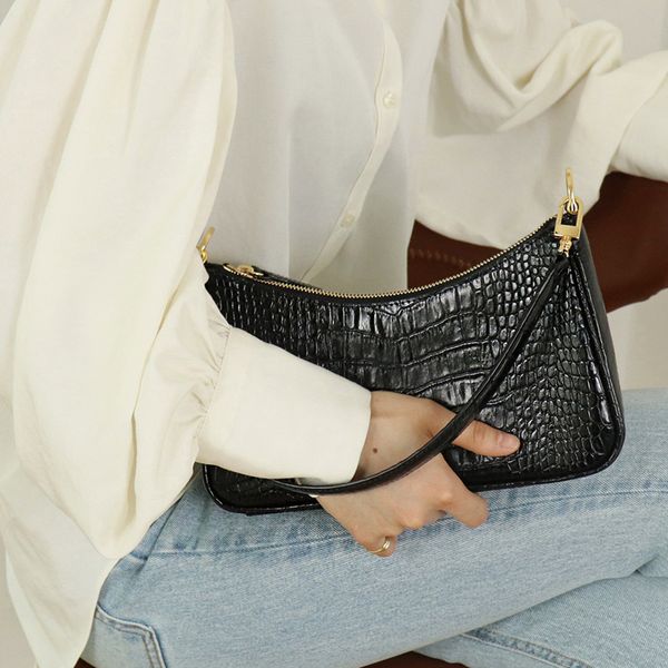 

2020 new arriva luxury handbag women bags designer vintage alligator women's handbags female shoulder bags girls leather purses