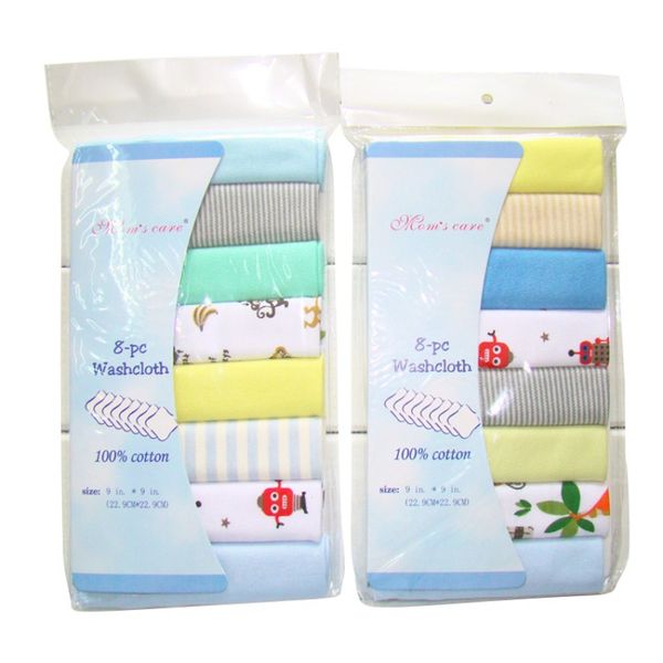 

8pcs=1set 100% cotton newborn baby towels saliva towel nursing towel baby boys girls toalha washcloth handkerchief