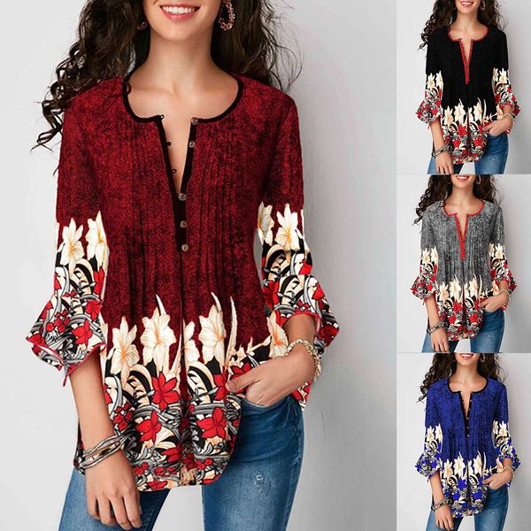 

litthing women summer flower printed shirt butterfly sleeve v neck vintage ladies blouses slim fit floral boho blusas 2019, White