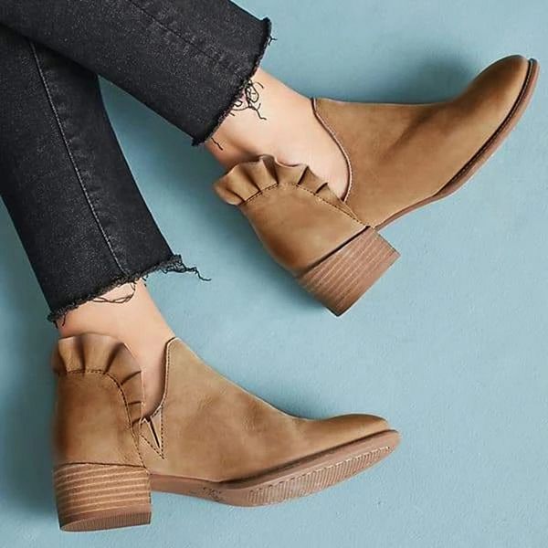 

monerffi 2019 women winter boots pu slip on women causal boots platform shoes woman creepers rubber booties feminina plus 43, Black