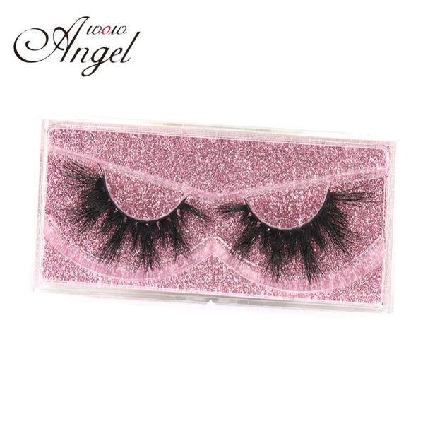 

wowangel 1pairs 5d mink lashes thick long soft volume eyelashes dramatic strands cruelty mink lashes bulk