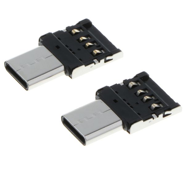 

портативный 2 шт usb type c к usb адаптер mini размер, легко хранения