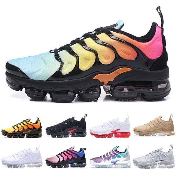 

2019 bumblebee tn plus kids men running shoes triple black white sunset p blue shoes desig shoes sport sneakers