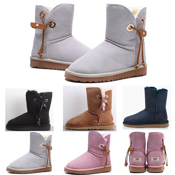 

2019 NEW Fashion Australia Classic Snow Boots High Quality WGG tall kneel boots women bailey bow Knee Winter Boots shoes size US 5-10 Cheap