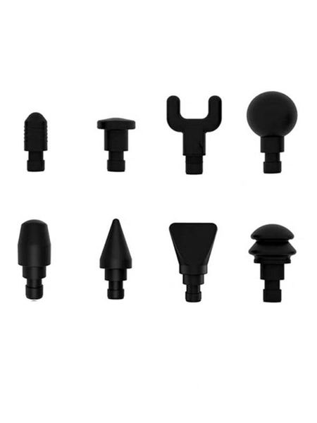 

8pcs massager adapter bits functional massage head plug play massager head fascia muscle accessories tools