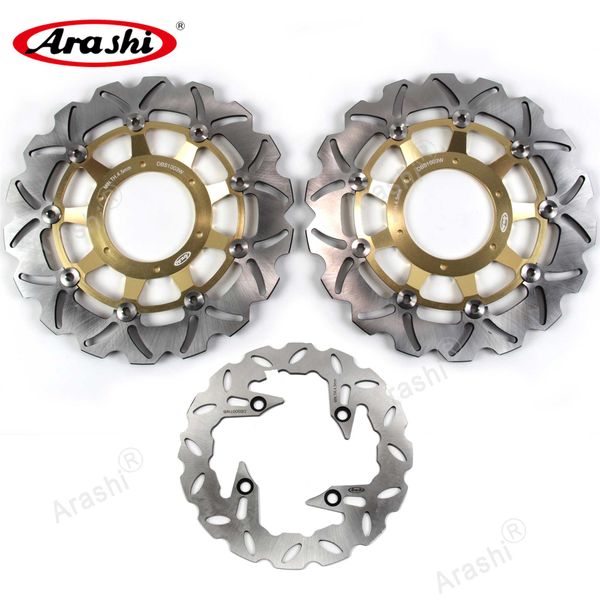 

arashi 1 set cnc front rear brake disk for cb f hornet 900 2002 2003 2004 2005 2006 cbf hornet 900 brake disc rotor