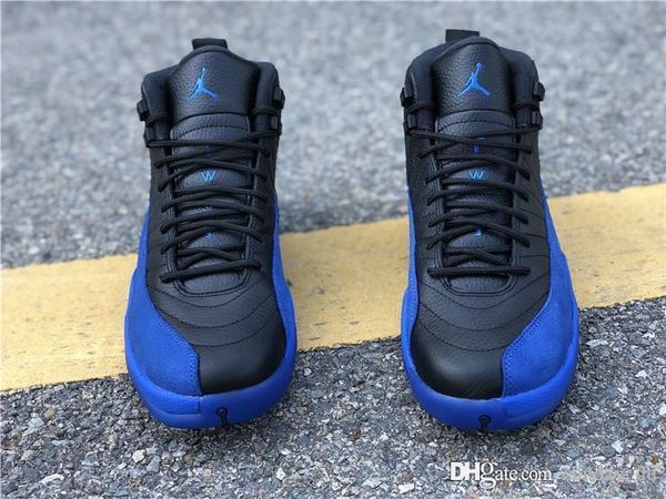 

новая распродажа аутентичные air 12 game royal black high og ретро мужчины баскетбольные кроссовки из углеродного волокна кроссовки 130690-0