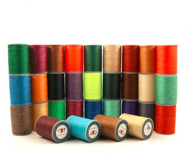 

diy diameter 0.8mm leather round wax sewing thread hand-stitched polyester round waxed color thread 78 colors