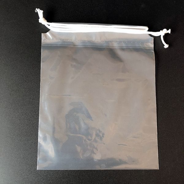 

whole sale only , oem plastic draw string cosmetic bags no retail