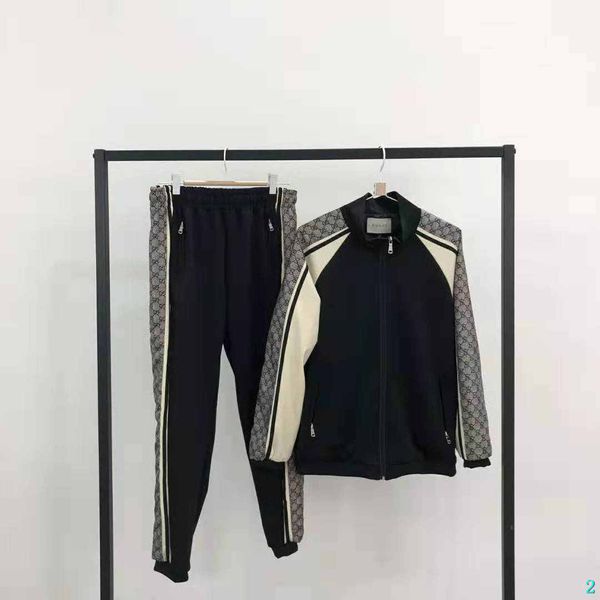 

mens womens designer tracksuits designer with letter print brand casual panelled cardigan tracksuits men clothing cotton blend size -2xl2, Gray