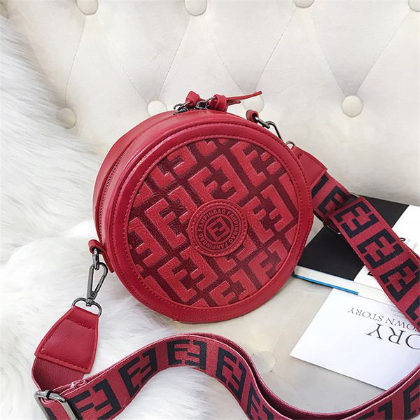 

wholesale fashion brand circular crossbody messenger bags handbags women shoulder bag pu leather muticolor brand bags
