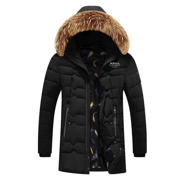 

mens winter padded warm outwear jacket and parka men 160, Black