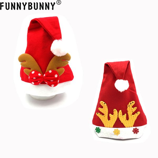 

funnybunny xmas santa claus cap reindeer hat party gift for child christmas