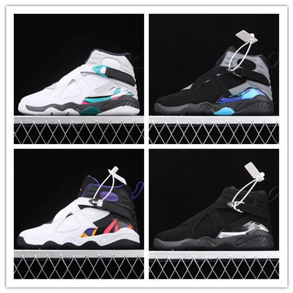 

children sports shoes 2019 new black white viii 8s kids basketball shoes outdoor trainers size 11c-3y