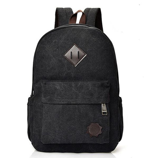 

bag lady vintage man's canvas backpack fashion school bag travel student school laplarge capacity for college students