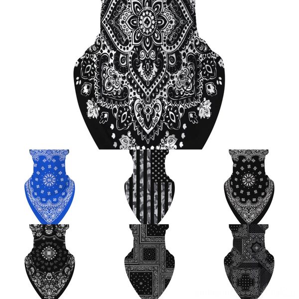 

m3ng2 women scarf face mask 38 styles silk chiffon outdoor scarf windproof half face dust-proof sunshade masks handkerchief, Black