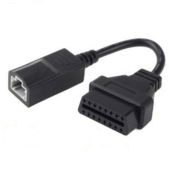 

50pcs/lot obd adaptor connector for 3pin obd obd2 lead cable 3 pin to 16 pin obd1 to obd2 diagnostic tool
