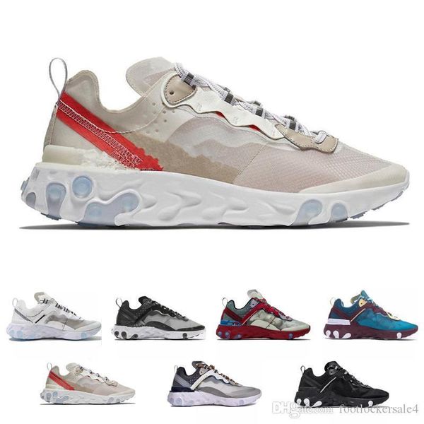 

epic ultra air react element 87 running shoes for men women fashion casual shoes designer sneakers sports outdoor trainers chaussures 36-45