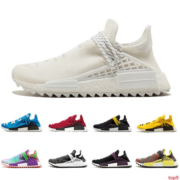 

чистый холст nmd человеческая раса мужчины женщины кроссовки hu pharrell williams nerd черный желтый равенство красный белый мужской тренер